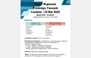 FINALE REGIONALE YAOUANK PRINTEMPS